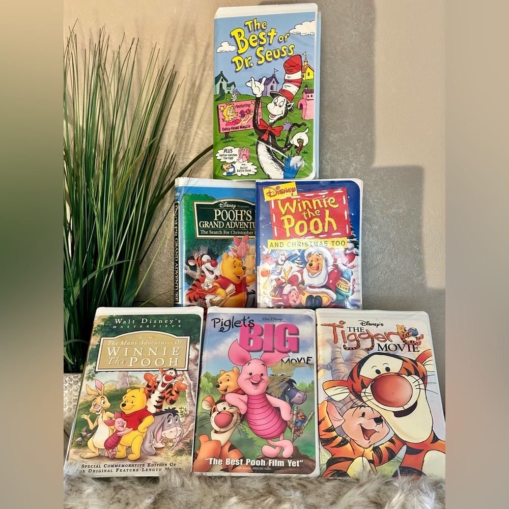 Disney/WarnerBro Classics VHS Bundle 2: Tigger, Piglet, Winnie the Pooh, DrSeuss